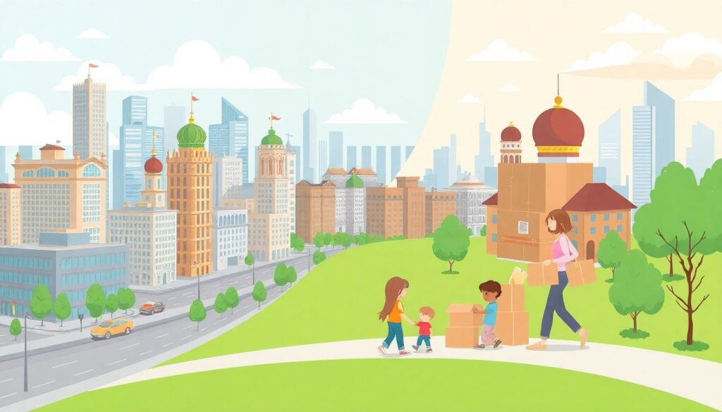 Новая внутренняя миграция: почему жители мегаполисов едут жить в регионы и как это меняет карту страны - иллюстрация