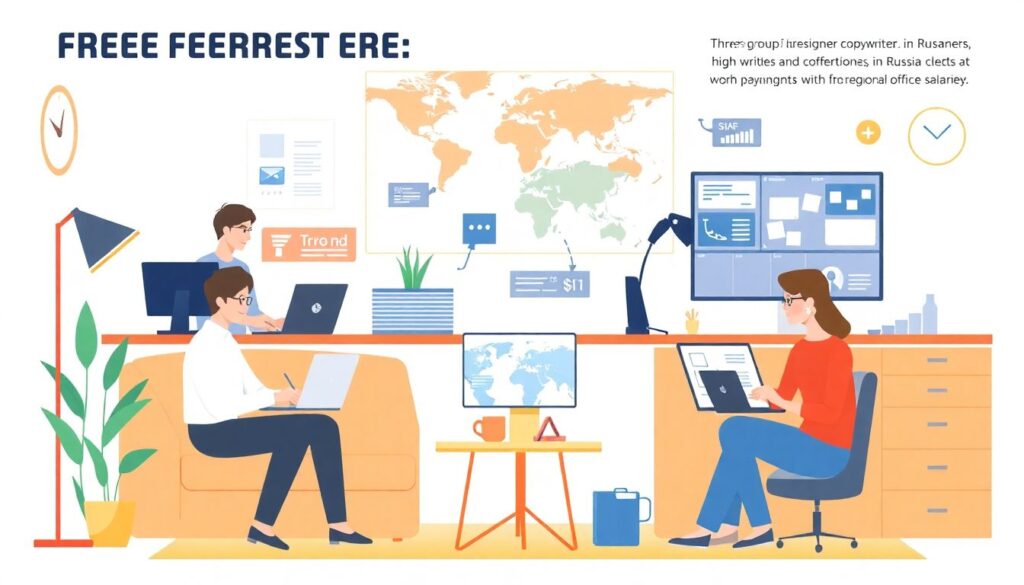 Российская экономика фриланса: кто зарабатывает вне офиса и как это меняет рынок труда - иллюстрация